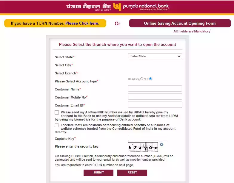PNB Zero Balance Account Opening Online in hindi 2024 2 PNB Zero Balance Account Open Online